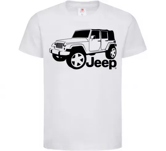 Дитяча футболка JEEP Білий фото