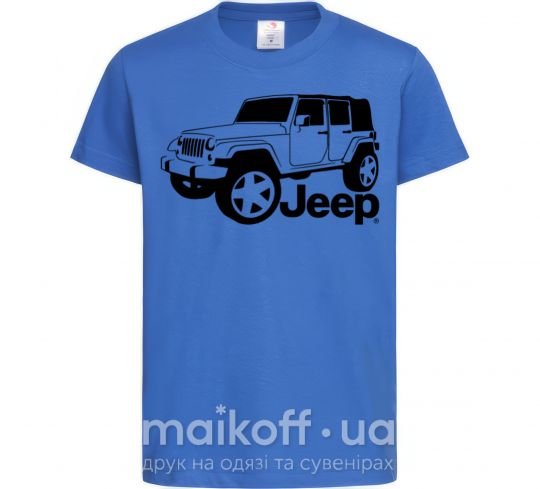Детская футболка JEEP Ярко-синий фото