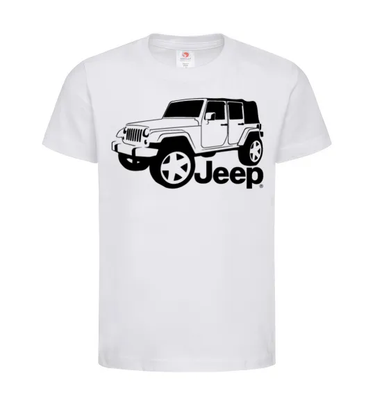 Дитяча футболка JEEP Білий фото