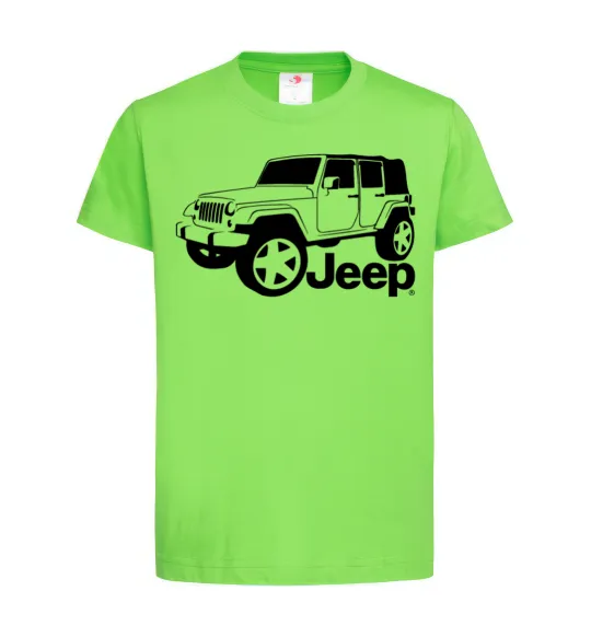 Дитяча футболка JEEP Лаймовий фото