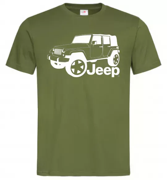 Мужская футболка JEEP Оливковый фото