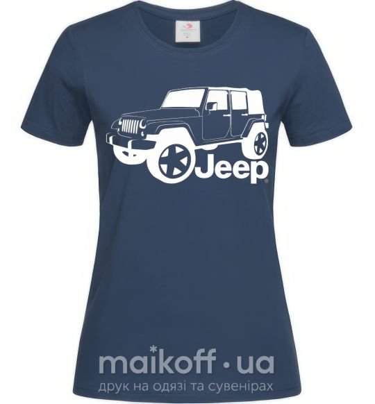 Жіноча футболка JEEP Темно-синій фото