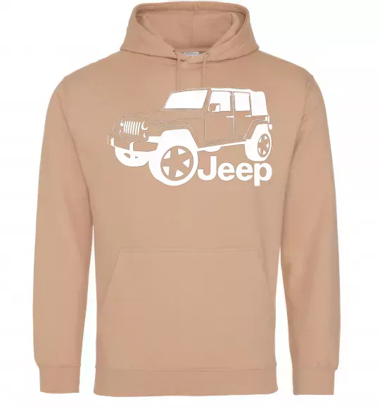 Жіноча толстовка (худі) JEEP Пісочний фото