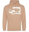 Жіноча толстовка (худі) JEEP Пісочний фото