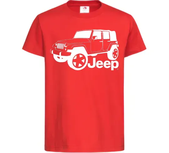 Дитяча футболка JEEP Червоний фото