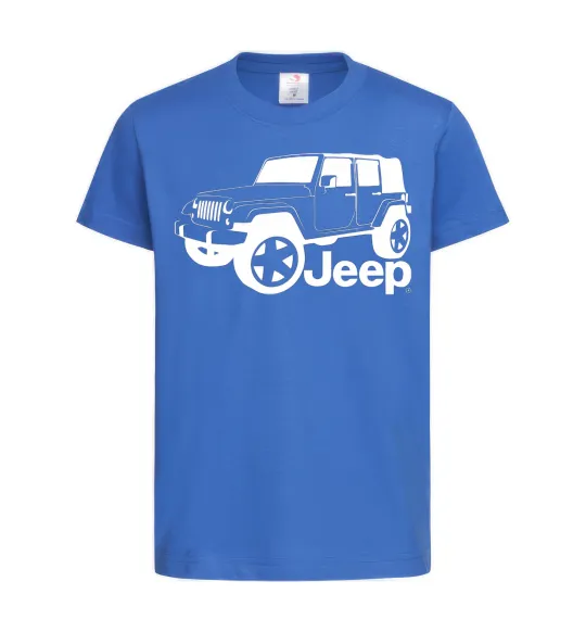 Дитяча футболка JEEP Яскраво-синій фото