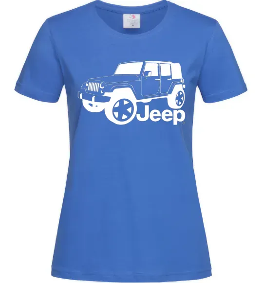 Жіноча футболка JEEP Яскраво-синій фото