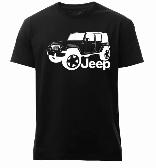 Мужская премиум футболка JEEP Черный фото