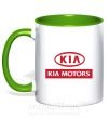 Чашка з кольоровою ручкою Kia Motors Зелений фото