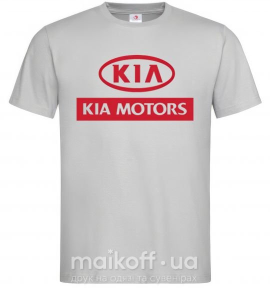 Чоловіча футболка Kia Motors Сірий фото