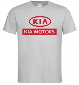 Чоловіча футболка Kia Motors Сірий фото