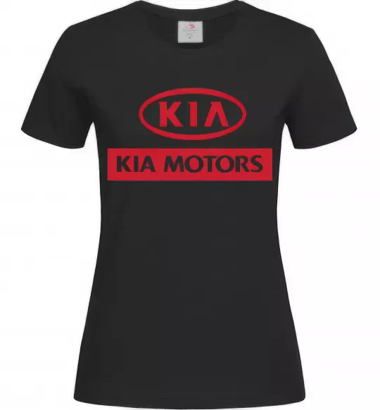 Женская футболка Kia Motors Черный фото