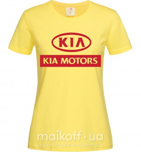 Женская футболка Kia Motors Лимонный фото
