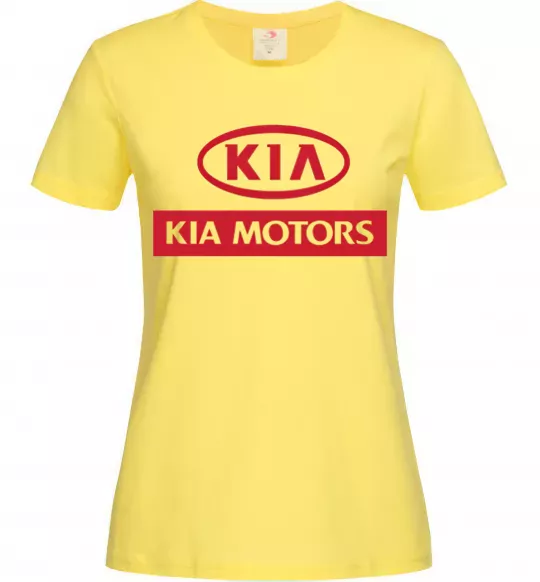 Женская футболка Kia Motors Лимонный фото