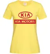 Женская футболка Kia Motors Лимонный фото