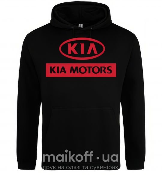 Чоловіча толстовка (худі) Kia Motors Чорний фото