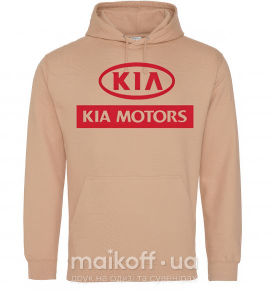 Чоловіча толстовка (худі) Kia Motors Пісочний фото