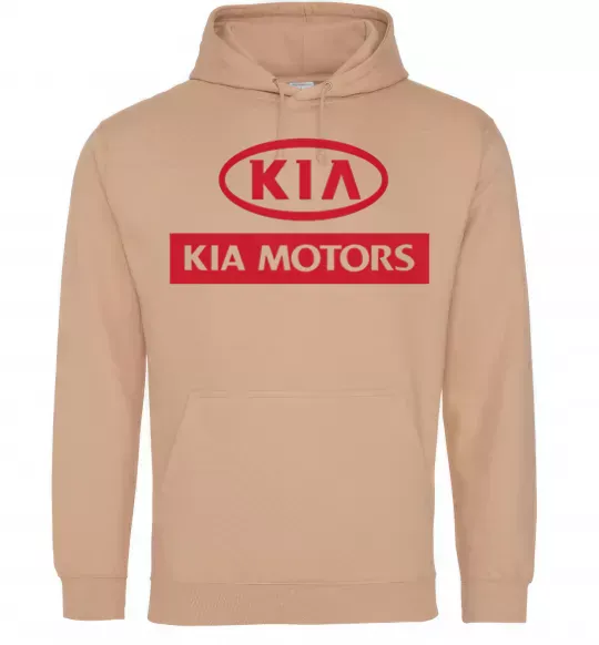 Мужская толстовка (худи) Kia Motors Песочный фото