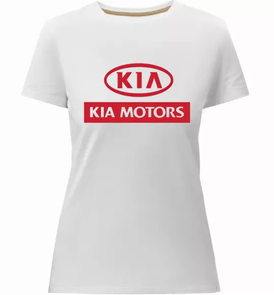 Женская премиум футболка Kia Motors Белый фото