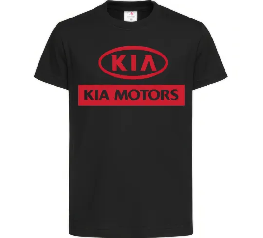 Дитяча футболка Kia Motors Чорний фото