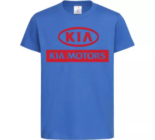 Дитяча футболка Kia Motors Яскраво-синій фото