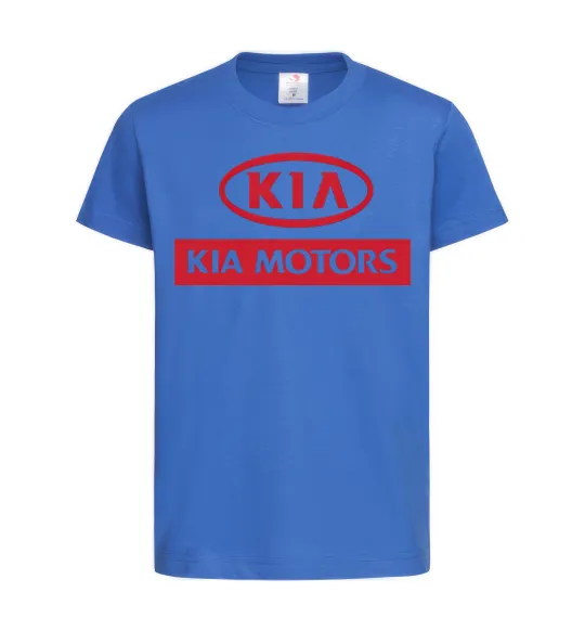 Дитяча футболка Kia Motors Яскраво-синій фото