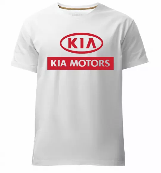 Мужская премиум футболка Kia Motors Белый фото