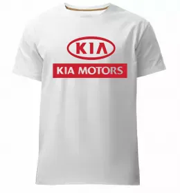 Мужская премиум футболка I Love Kia Белый фото