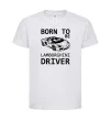 Дитяча футболка Born to be Lamborghini driver Білий фото