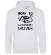 Мужская толстовка (худи) Born to be Lamborghini driver Серый меланж фото