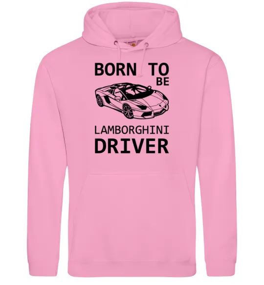 Жіноча толстовка (худі) Born to be Lamborghini driver Рожевий фото