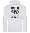 Женская толстовка (худи) Born to be Lamborghini driver Серый меланж Женская толстовка (худи) Born to be Lamborghini driver Серый меланж фото