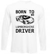 Реглан Born to be Lamborghini driver Белый фото