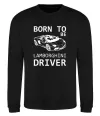 Світшот Born to be Lamborghini driver Чорний фото