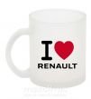Чашка стеклянная I Love Renault Фроузен фото