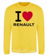 Світшот I Love Renault Сонячно жовтий фото