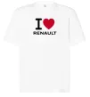 Футболка Оверсайз I Love Renault Белый фото