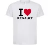 Детская футболка I Love Renault Белый Детская футболка I Love Renault Белый фото