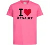 Детская футболка I Love Renault Ярко-розовый Детская футболка I Love Renault Ярко-розовый фото