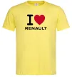 Мужская футболка I Love Renault Лимонный Мужская футболка I Love Renault Лимонный фото