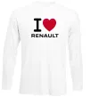 Лонгслив I Love Renault Белый фото
