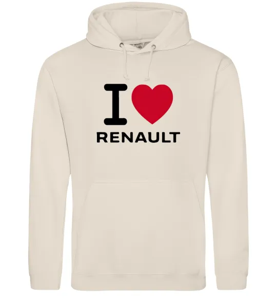 Мужская толстовка (худи) I Love Renault Таш фото
