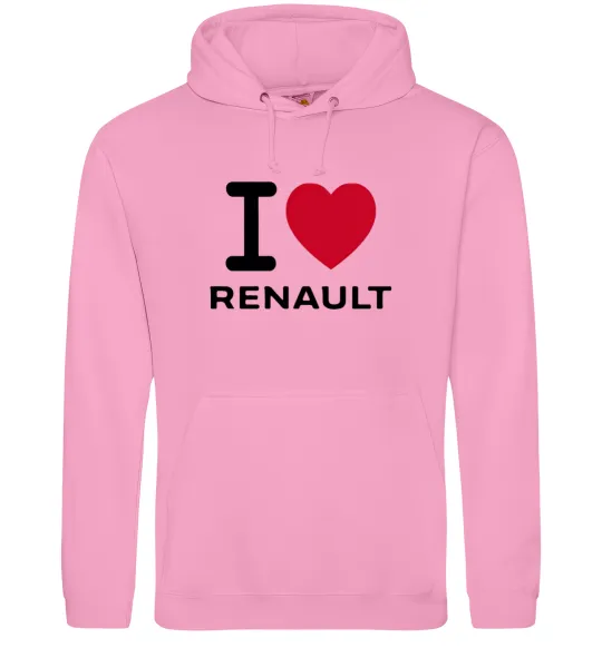 Жіноча толстовка (худі) I Love Renault Рожевий фото