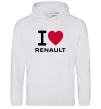 Жіноча толстовка (худі) I Love Renault Сірий меланж фото