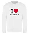 Світшот I Love Renault Білий Світшот I Love Renault Білий фото