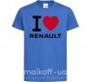 Дитяча футболка I Love Renault Яскраво-синій фото