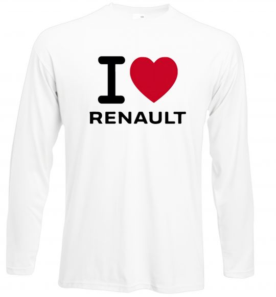 Лонгслів I Love Renault Білий фото