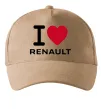 Кепка I Love Renault Песочный фото