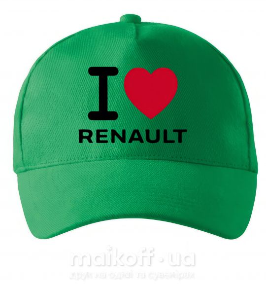 Кепка I Love Renault Зеленый фото