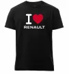 Мужская премиум футболка I Love Renault Черный Мужская премиум футболка I Love Renault Черный фото